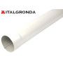 Tubo in Lamiera preverniciata RAL 9010 Bianco puro  Ø080 - 100 mm