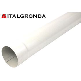 Tubo in Lamiera preverniciata RAL 9010 Bianco puro  Ø080 - 100 mm