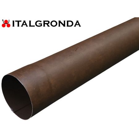 Tubo Pluviale in Alluminio Preverniciato Vestis Effetto Corten Ø80 mm