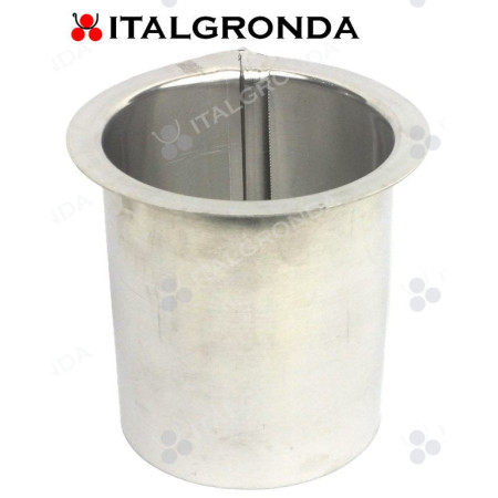 BOCCHETTO IN ALLUMINIO NATURALE A BASE PIANA Ø80