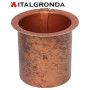 BOCCHETTO IN ALLUMINIO VESTIS COLOR COPPER PIANO -BOCCHETTO IN ALLUMINIO VESTIS COLOR COPPER A BASE PIANADisponibile nei diametr