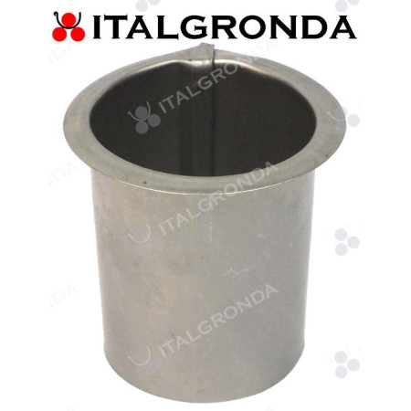 BOCCHETTO di ACCIAIO INOX A BASE PIANA  Ø60