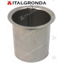 POPPINO di ACCIAIO INOX A BASE PIANA  Ø80