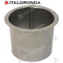 BOCCHETTO ACCIAIO INOX A BASE PIANA  Ø100