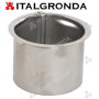 BOCCHETTO di ACCIAIO INOX A BASE PIANA  Ø120