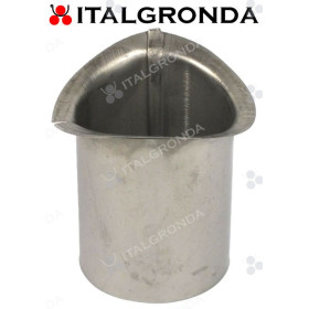 BOCCHETTO di ACCIAIO INOX A BASE STONDATA O SAGOMATA Ø60