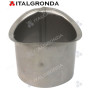 BOCCHETTA INOX A BASE STONDATA O SAGOMATA Ø100