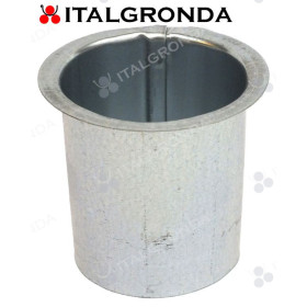 BOCCHETTO IN LAMIERA ZINCATA PIANO Ø80