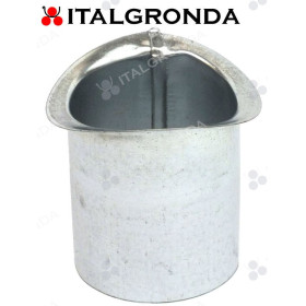 BOCCHETTO IN LAMIERA ZINCATA SAGOMATO Ø60