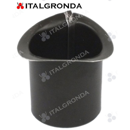 POPPINO di ALLUMINIO COLOR TESTA DI MORO A BASE STONDATA Ø60