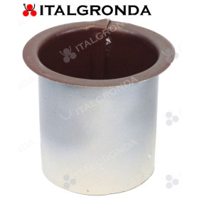 BOCCHETTO ALLUMINIO SILVER Ø80 PIANO