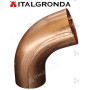 GOMITO IN RAME A 72° e 88° AGGRAFFATO d. 60 80 100 120