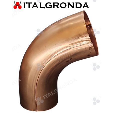 GOMITO IN RAME A 72° e 88° AGGRAFFATO d. 60 80 100 120