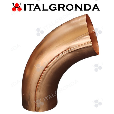 GOMITO IN RAME A 72° e 88° AGGRAFFATO d. 60 80 100 120