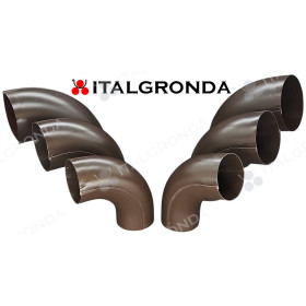 GOMITO IN LAMIERA COLOR TESTA DI MORO AGGRAFFATO