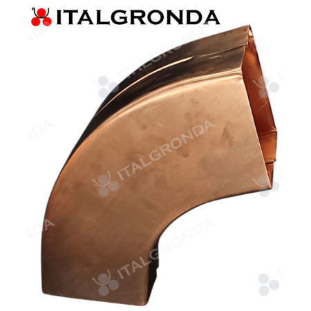 GOMITO IN RAME A SEZIONE QUADRATA 8x8 fig.2