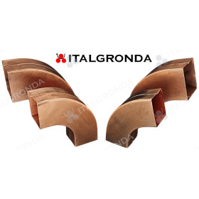 GOMITO IN RAME SEZIONE QUADRATA