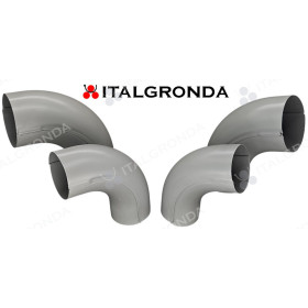 CURVE IN LAMIERA PREVERNICIATA SILVER 9006 AGGRAFFATO