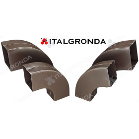 GOMITO IN LAMIERA A SEZIONE QUADRATA TESTA DI MORO