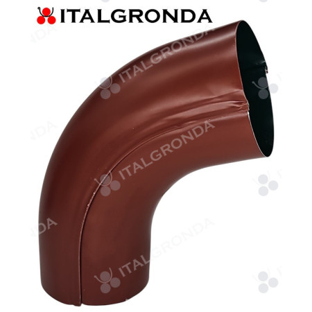 GOMITO IN LAMIERA ROSSO SIENA A 72° E 88°AGGRAFFATO 80 100