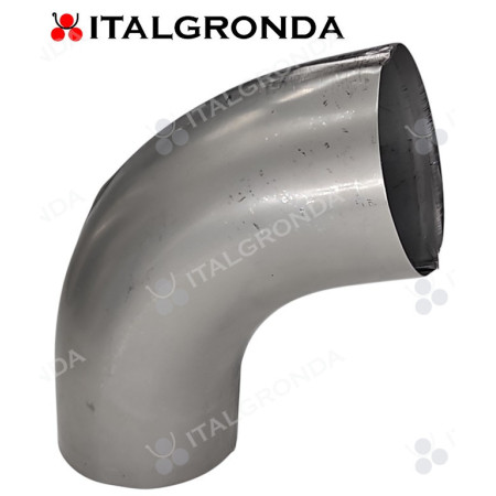 Curva in ACCIAIO INOX A 72° d.80