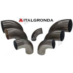 GOMITO IN ALLUMINIO TDM A 72° E 88° AGGRAFFATO 60 80 100 120