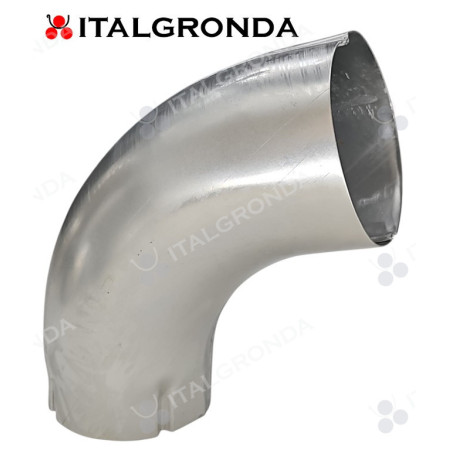 GOMITO IN ALLUMINIO NATURALE AGGRAFFATO D. 80 100 120