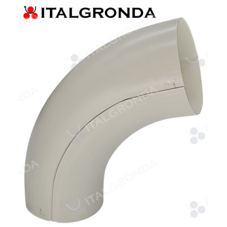 GOMITO IN ALLUMINIO BIANCO-GRIGIO AGGRAFFATO D. 60 80 100 120