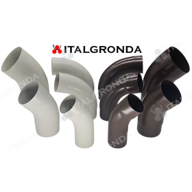 CURVE IN LAMIERA ELETTROSALDATA VERNICIATE BIANCOGRIGIO e TESTAMORO