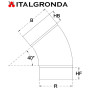 GOMITO INOX 304 ELETTROSALDATO EU-ROUND