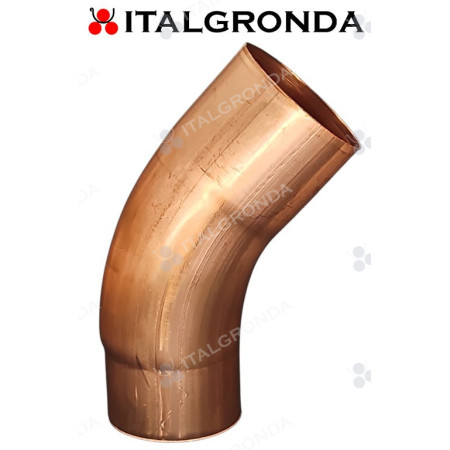 GOMITO IN RAME ELETTROSALDATO EU-ROUND DIAM 60 80 100 e 120mm