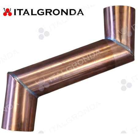 ALLUNGABILE IN RAME Ø100 A SPIGOLO VIVO