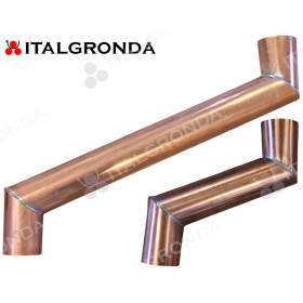 ALLUNGABILE IN RAME Ø100 A SPIGOLO VIVO