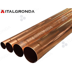 Tubo pluviale Elettrosaldato in Rame Ø60 -80-100-120mm