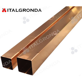 TUBO IN RAME SEZIONE QUADRATA ELETTROSALDATO