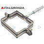 FERMATUBO INOX A SEZIONE QUADRA con tassello
E 80X80mm