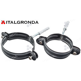 FERMATUBO IN LAMIERA PREVERNICIATA ANTRACITE RAL 7016 A TASSELLO