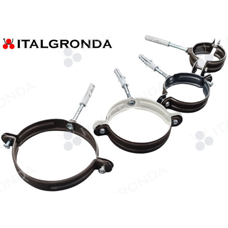 FERMATUBO IN ALLUMINIO COLOR TESTA DI MORO con perno e tassello Ø10mm
Disponibile nei diametri Ø60-80-100-120mm