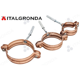 Collare in ALLUMINIO VESTIS COLOR COPPER con perno e tassello di espansione Ø10mm.