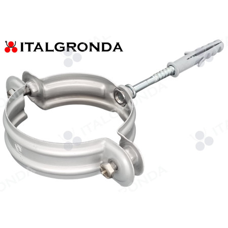 FERMATUBO IN ALLUMINIO RAL 9006 A TASSELLO