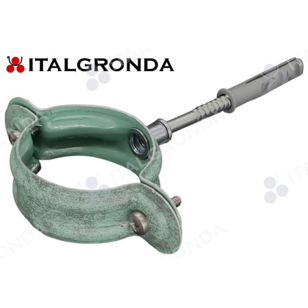 FERMATUBO IN ALLUMINIO VERDE ROOF  A TASSELLO