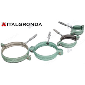 FERMATUBO IN ALLUMINIO VERDE ROOF  A TASSELLO