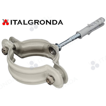 Collare in LAMIERA PREVERNICIATA COLOR BIANCO/GRIGIO d.60