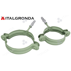 FERMATUBO IN LAMIERA PREVERNICIATA VERDE PALLIDO RAL 6021 A TASSELLO