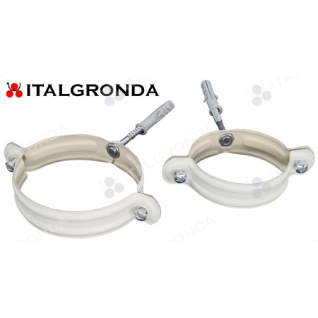 FERMATUBO IN ALLUMINIO RAL 9010 A TASSELLO