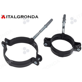 Elegante collare NERO PER TERMINALE IN INOX a tassello di espansione.
Spessore 1,5 mm
Disponibile nei diametri Ø80-100mm