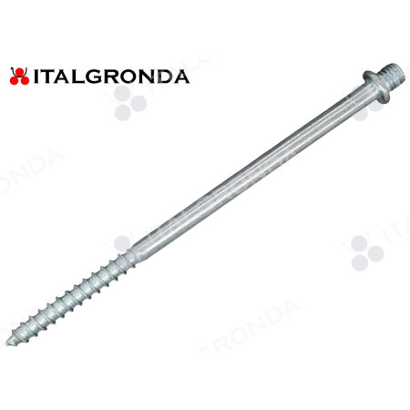 PERNO PROLUNG. ZINCATO M8X140 C/ANELLO