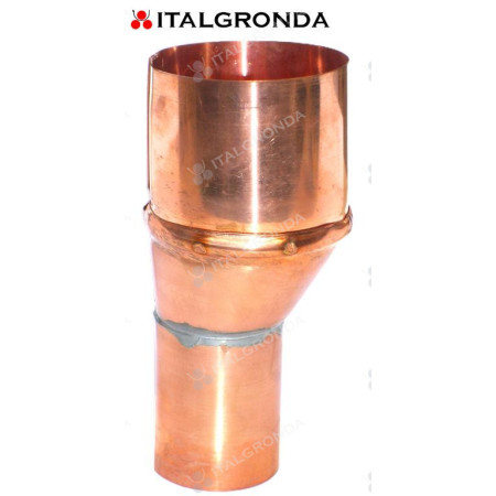 RIDUZIONE RAME DA Ø80 A Ø60 ECCENTRICA