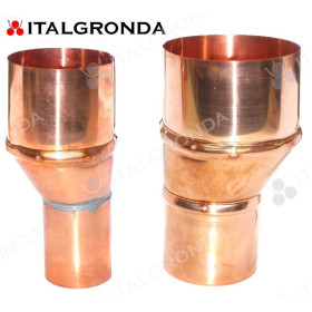 RIDUZIONE RAME DA Ø80 A Ø60 ECCENTRICA