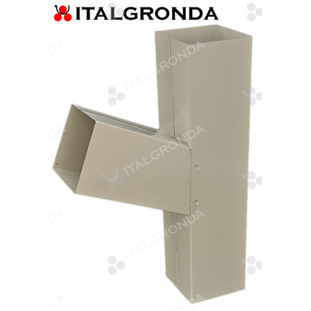 BRACA IN LAMIERA BIANCO/GRIGIO A SEZIONE QUADRA